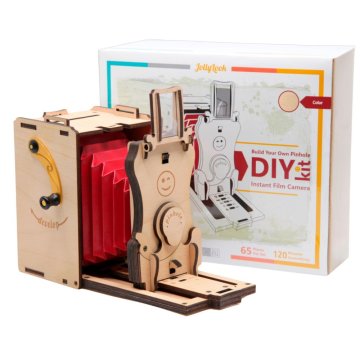 JollyLook Drveni komplet za instant filmsku kameru s rupicom za samostalno sastavljanje prirodno drvo (65 dijelova) JLK002