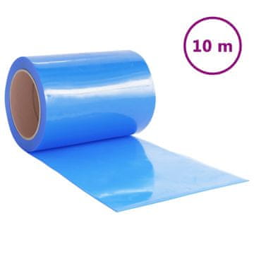 Vidaxl Zavjesa za vrata plava 300 mm x 2,6 mm 10 m PVC