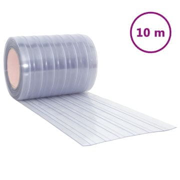 Vidaxl Prozirna zavjesa za vrata 300 mm x 2,6 mm 10 m PVC