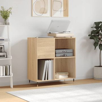 Vidaxl Ormarić za gramofone Sonoma hrast 84,5 x 38 x 89 cm