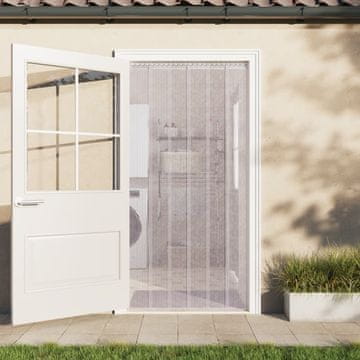 Vidaxl Trakasta zavjesa, prozirna, 300 mm x 2,6 mm, 10 m, PVC