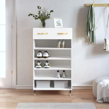 Vidaxl Ormarić za cipele Bijeli 60x35x105 cm Materijal na bazi drveta