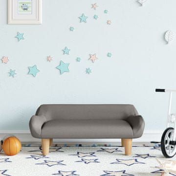 Vidaxl Dječja sofa, smeđa, 70x40x24 cm, tkanina za presvlačenje