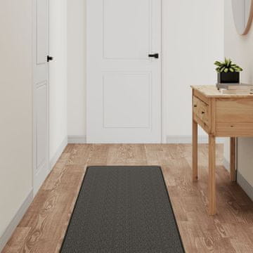 Vidaxl Tepih, izgled sisala, antracit, 50x250 cm