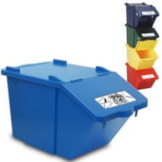 Meva KONTEJNER ZA ODVOJENI OTPAD, VIŠESKLADIŠNI, MODULARNI, PLAVI 45L