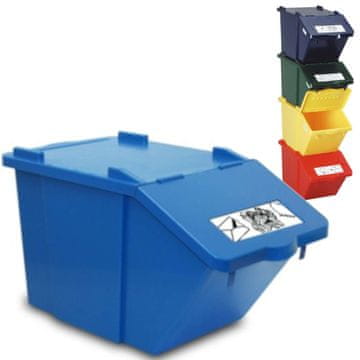 Meva KONTEJNER ZA ODVOJENI OTPAD, VIŠESKLADIŠNI, MODULARNI, PLAVI 45L