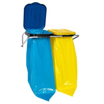 Zidni držač za sortiranje otpada, 2 boje - vreće od 120 l