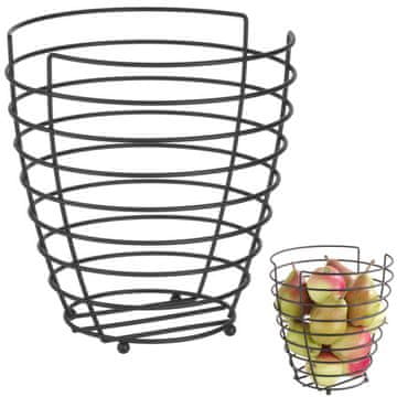 Hendi Žičana košara za voće, crna s mat premazom, promjer 230 mm - 427187