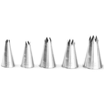 Hendi Ukrasni vrhovi za kornete od tijesta, valoviti, set od 5 - 551790