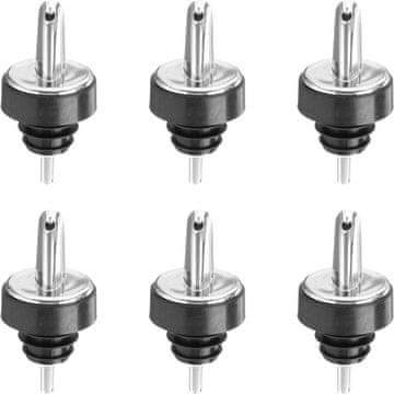 Kromirani dozator alkohola, SET 6 kom.