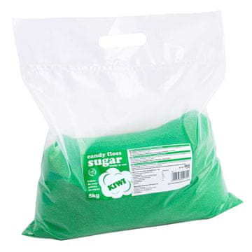 Šećerna vata u boji, zelena, okus kivija, 5 kg