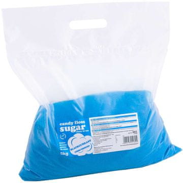 Obojeni šećer za šećernu vunu, plavi, okus crnog ribiza, 5 kg