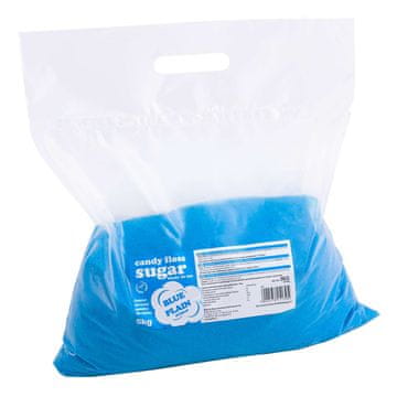 Obojeni šećer za šećernu vunu, plavi, prirodna aroma, 5 kg