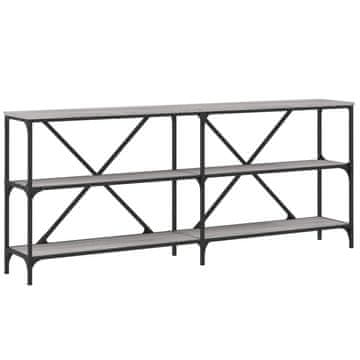 Vidaxl Konzolni stol boja hrasta sonome 180x30x75 cm od drva i željeza