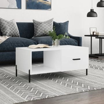 Vidaxl Klub stolić, bijeli, 90x50x40 cm, materijal na bazi drva