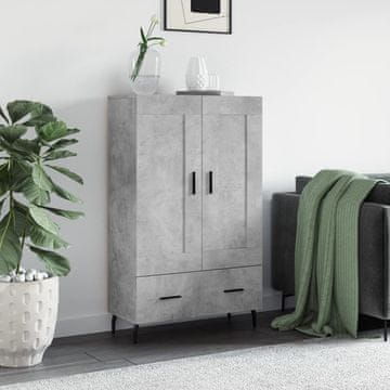 Vidaxl Visoki ormarić betonsko-sivi 69,5 x 31 x 115 cm