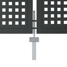 Vidaxl Vrtna vrata antracit boje 300x200 cm čelik