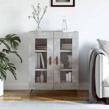 Vidaxl Ormarić Betonsko-sivi 69,5 x 34 x 90 cm Materijal na bazi drva