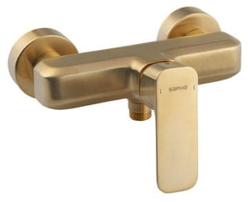 SAPHO Zidna zlatna mat tuš miješalica SPY 195mm Mosaz