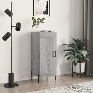 Vidaxl Ormarić, sivi hrast sonoma, 34,5 x 34 x 90 cm, materijal na bazi drva