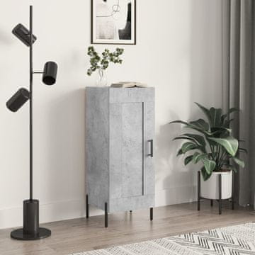 Vidaxl Ormarić Betonsko-sivi 34,5x34x90 cm Materijal na bazi drva