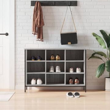 Vidaxl Ormarić za cipele, sivi hrast sonoma, 100x35x70 cm