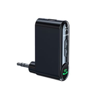 BASEUS Bluetooth odašiljač za automobil AUX Mini Jack 3,5 mm Overseas Edition Crni