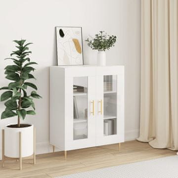 Vidaxl Ormarić, bijeli, sjajni, 69,5 x 34 x 90 cm, materijal na bazi drva