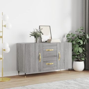 Vidaxl Komoda s ladicama, sivi hrast sonoma, 100x36x60 cm, materijal na bazi drva