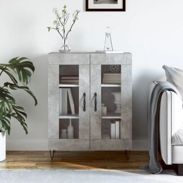 Vidaxl Ormarić Betonsko-sivi 69,5 x 34 x 90 cm Materijal na bazi drva