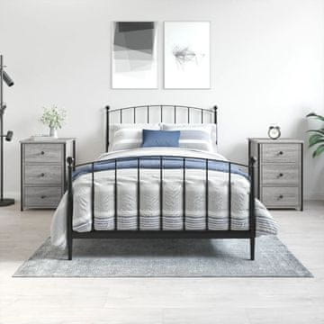 Vidaxl Noćni ormarići, set od 2, sivi hrast Sonoma, 40x36x60 cm