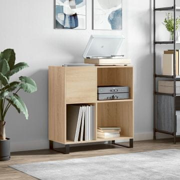 Vidaxl Ormarić za gramofone Sonoma hrast 84,5 x 38 x 89 cm