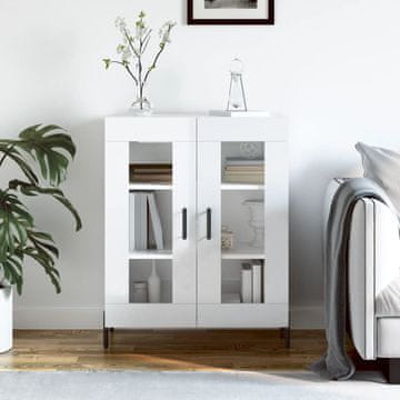 Vidaxl Ormarić, bijeli, sjajni, 69,5 x 34 x 90 cm, materijal na bazi drva