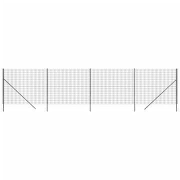 Vidaxl Ograda od žičane mreže antracit 1,8x10 m od pocinčanog čelika