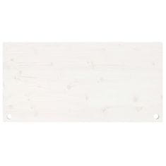 Vidaxl Ploča za radni stol bijela 110x55x2,5 cm od masivne borovine