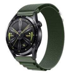 BStrap Nylon Loop remen za Huawei Watch GT/GT2 46mm, green