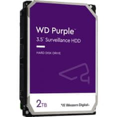 WD Purple tvrdi disk, 2TB, SATA3, 64MB (WD23PURZ)