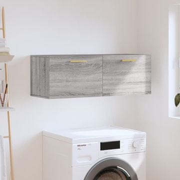 Vidaxl Zidni ormarić, sivi hrast sonoma, 100x36,5x35 cm
