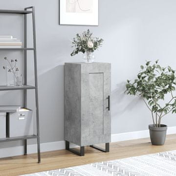 Vidaxl Ormarić Betonsko-sivi 34,5x34x90 cm Materijal na bazi drva