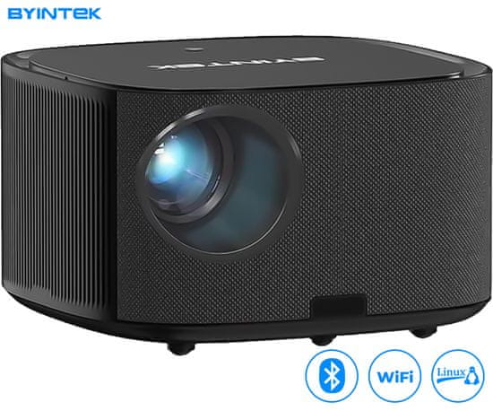 Byintek X30 prijenosni LED projektor, Full HD, WiFi, Bluetooth, 650 lumena, zvučnici, USB/HDMI/AUX, + daljinski