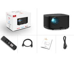 Byintek X30 prijenosni LED projektor, Full HD, WiFi, Bluetooth, 650 lumena, zvučnici, USB/HDMI/AUX, + daljinski