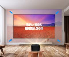 X30 prijenosni LED projektor, Full HD, WiFi, Bluetooth, 650 lumena, zvučnici, USB/HDMI/AUX, + daljinski