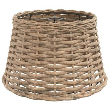 Vidaxl Sjenilo za stropnu svjetiljku smeđe Ø 38 x 23 cm od pruća