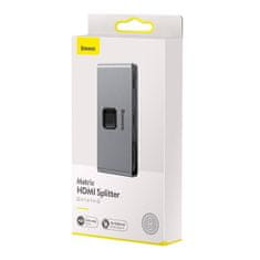 BASEUS Baseus Matrix Dvosmjerni razdjelnik / splitter HDMI, 2x1 / 1x2, 4K