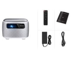 Byintek R20 Pro prijenosni 3D LED DLP projektor, Android, WiFi, Bluetooth, 2GB+32GB, 750 lm, zvučnici + daljinski