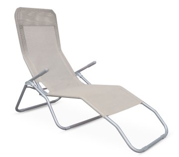 Aga Vrtni ležaljka SIESTA Tamno bež