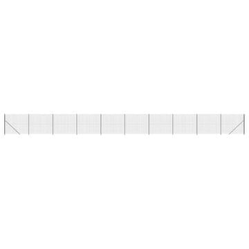 Vidaxl Ograda od žičane mreže s prirubnicom antracit 1,4 x 25 m