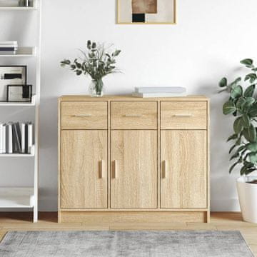 Vidaxl Ormarić, hrast Sonoma, 91x28x75 cm, materijal na bazi drva