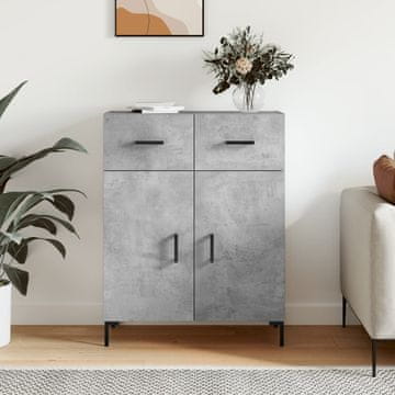 Vidaxl Ormarić Betonsko-sivi 69,5 x 34 x 90 cm Materijal na bazi drva