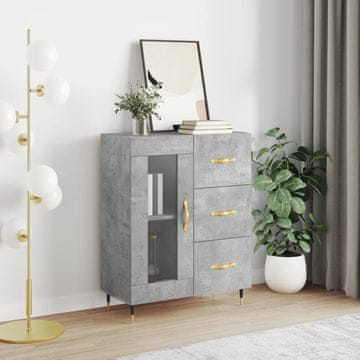 Vidaxl Ormarić Betonsko-sivi 69,5 x 34 x 90 cm Materijal na bazi drva